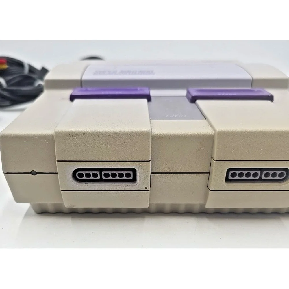 SNES Super Nintendo‎ System Original Console Wired Retro Controllers 90's TESTED